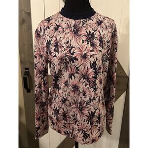 Foray Golf NWT Sweater Floral Pink Navy White